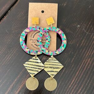 Brand new custom made earrings by an Art designer